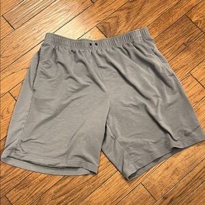 Nike Gray Athletic Shorts Relaxed Fit Dri-Fit